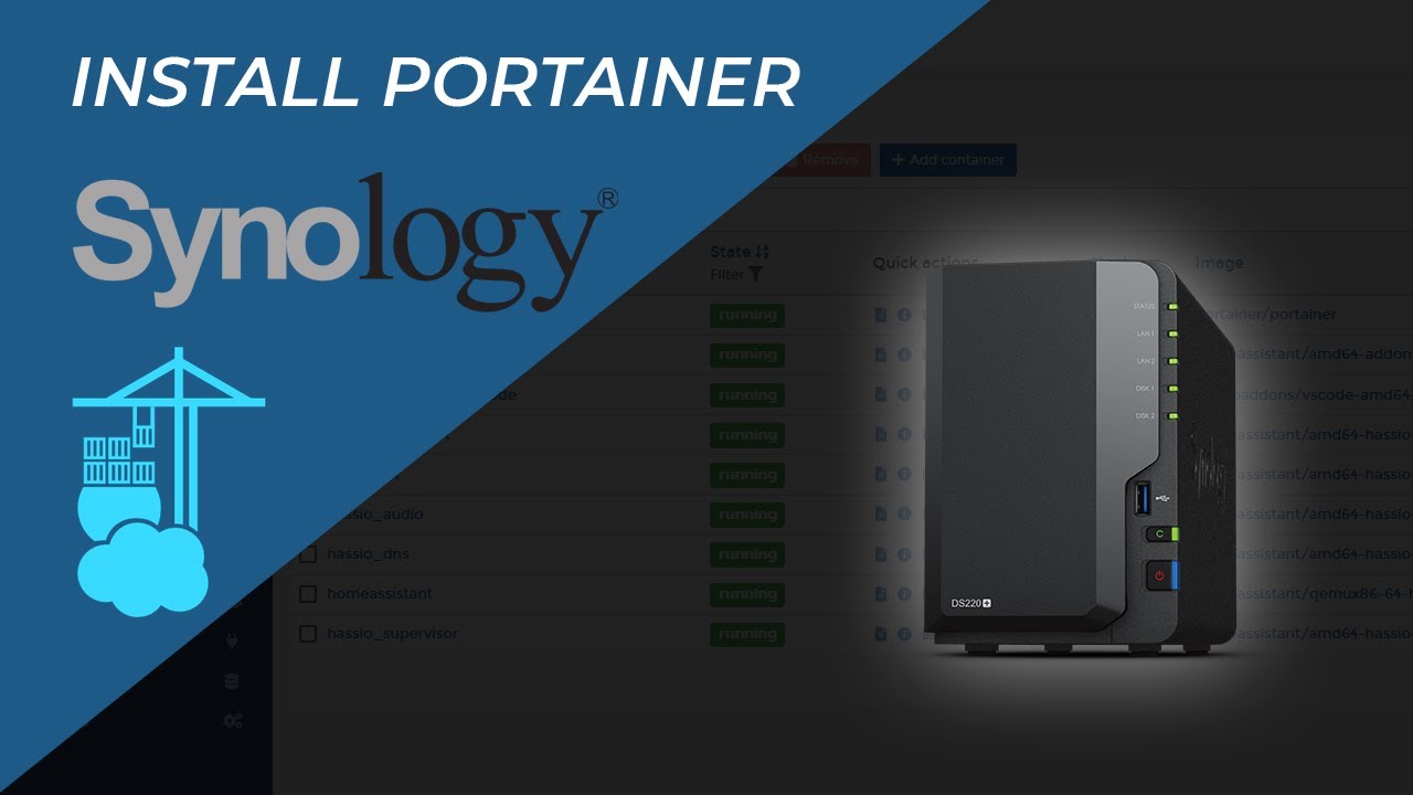 Portainer setup on synology nas